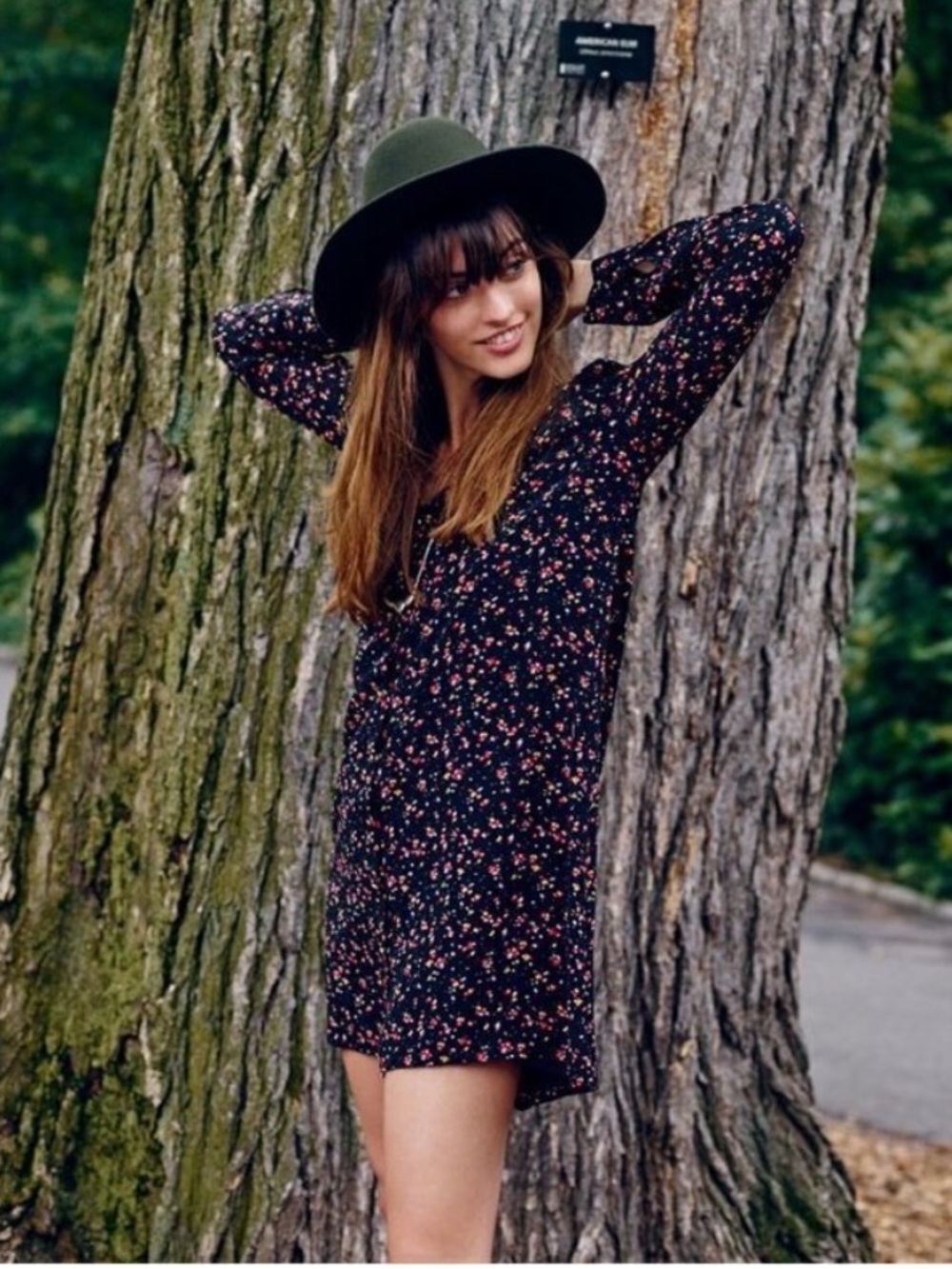 Madewell x Sezane Elly Silk Shirtdress Floral Print Black Pink Mini Dress Medium